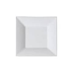 CHJHJKG Mattallrik Pure White Square Plate Plate Creative Simple Household Flat Plate Ceramic Main Dish Tablewar