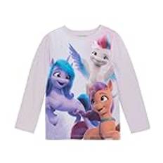 MINYMO Flicka långärmad t-shirt med My Little Pony-tryck, GRÅ, 128 cm