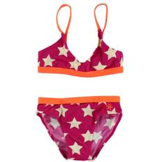 Color Kids Bikini - Rosa/Orange m. Stjärnor - Color Kids - 4 år (104) - Bikini