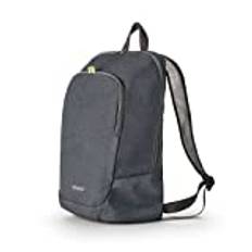 Ready vikbar ryggsäck i repbeständigt tyg, ryggsäck med universalficka, medföljande påse, perfekt för resor, sport och arbete, storlek 28 x 44 x 15 cm, svart