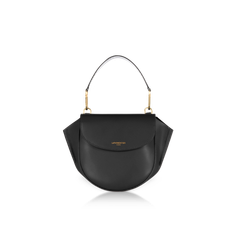 LE PARMENTIER - Astorya Leather Mini Bag w/Shoulder Strap - Calf Leather / Caviar Black