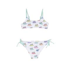 MC2 Saint Barth - bikiniöverdel med serietryck - barn - polyester/Elastan - 4 år - Vit