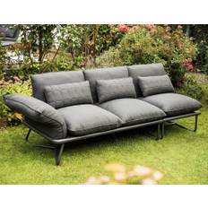 KETTLER GENTLE LOUNGE Sofa 3-Sitzer, Aluminium/Sunbrella®, anthrazit matt/sooty