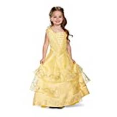 Disguise Belle Ball Gown Prestige Movie Costume, Yellow, Small (4-6X)