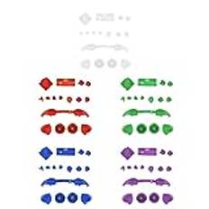 Game Controller Triggers Buttons RT LT RB LB Button Full Button Mod Kits For Xbox ABXY Buttons, Replacement Game Controller Button Kit For XBOX Series X/S(transparent vit)