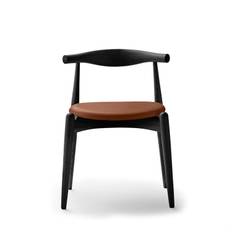 Carl Hansen & Søn CH20 Matbord stol Läder - Svart Ek/Cognac