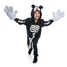 Disney Mickey Mouse Glow-in-The-Dark Skeleton Costume for Kids - Size 3