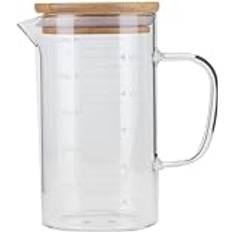 500 ml vattenkopp Boro Silicate mätglas med lock värmebeständig cocktail juice cup, maträtt flaskmjölk tillbehör restaurang