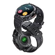 Lovehomily K56PRO Mode Smartwatch Fitness Tracker Sport Smart Watch Puls Blodtrycksmätare IP67 Vattentät -kompatibel 5.0 Call (svart)