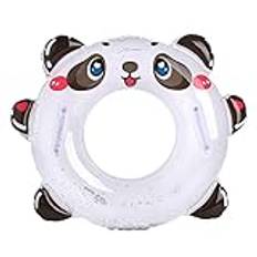 CHJHJKG Simringar Cross-border thickened sequined panda swimming ring with handle cute animal inflatable swimming ring underarm ring(Color:70)