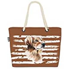 VOID XXL strandväska Golden retriever Shopper väska 58 x 38 x 16 cm 23 L Beach Bag hund