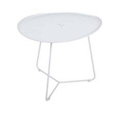 Fermob - Cocotte Low Table, Cotton White - Småbord och sidobord utomhus - Vit - Metall