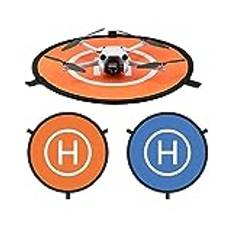 Air 3 drönare landningsdyna, vikbar 55 cm/21,65 tum startdynor för DJI Air 3/Mini 3/Mini SE/Mavic 2/Mavic Pro och Mini drönare dubbelsidig lysande Quadcopter RC-helikopter tillbehör