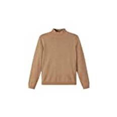 NAME IT Flickor NKFNIBINDY LS Mock Neck Knit Polotröja, Affogat, 122/128