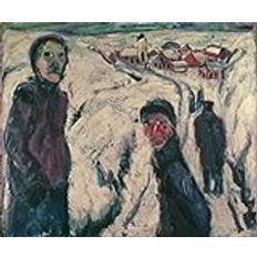 PTLYE oljemålning kanvas konstbilder canvas tryck porträtt solbad av Ernst Ludwig Kirchner tryck konstverk för väggdekor 60 x 90 cm