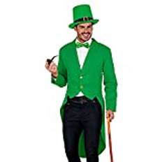 Widmann 48203 48203 st Patricks Day parade-frack, grön, irländsk semester, kobold, cirkusdirektor, kostym, karneval, temafest, män, flerfärgad, L