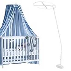 Babyhimmelhållare för babysäng, himmelstång, himmelhållare, slöja för babysäng, barnsäng, barnvagn, vagga, babymobilhållare, justerbart myggnät, tillbehör