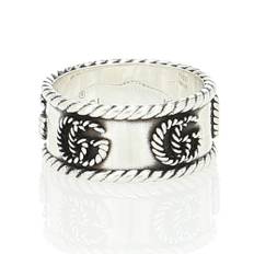 Gucci GG sterling silver ring - silver - 58MM