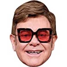 Elton John (Square Glasses) Kändis mask, Ansiktskort, maskeraddräkt