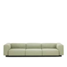 Vitra - Soft Modular Sofa, Three-seater Leather Cat. L40 Leather Premium 69 - Soffor