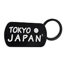 Lauthings Tokyo Japan, nyckelring nyckelring stift ståletikett, nyckelhållare, Svart, en storlek