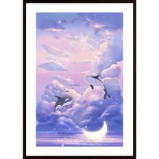 Fantasy Beautiful Whale Poster - 70X100P