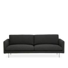 Adea - Basel 220 Sofa, Fabric Upholstery, Aluminium leg, Removable Upholstery, Cat. 3, Malawi 0015 - Soffor - Johan Ridderstråle,Mats Broberg - Grå - False