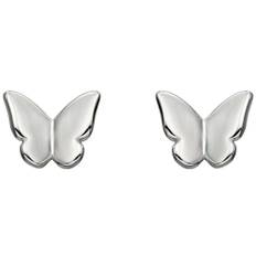 Elements Silver Butterfly Stud Earrings - Silver