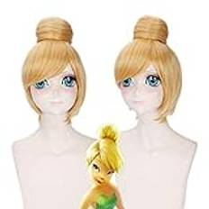 Peruk for Carnival Nightlife CluI Party Dress Up Wig Cos Wig Disney Princess Underbar Fairy Tinkerbell, Cos Styling Anime Wig 386