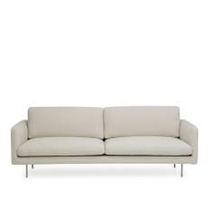 Adea - Basel 220 Sofa, Fabric Upholstery, Aluminium Leg, Removable Upholstery, Cat. 3, Malawi 0021 - Soffor - Johan Ridderstråle,Mats Broberg - Beige - False