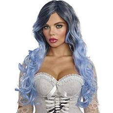 Dreamgirl Silver Blue Wig One Size