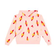 The Animals Observatory Beaver printed cotton hoodie - pink - Y 10