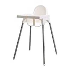 IKEA antilop barnstol med bricka, vit.