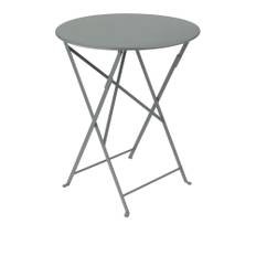 Fermob - Bistro Table Ø 60 - Lapilli Grey - Småbord och sidobord utomhus - Grå - Metall