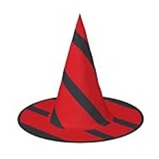 Siulas Halloween häxa hatt-kostym häxor hattar för kvinnor, enfärgad röd häxa keps tillbehör till julfest, svart