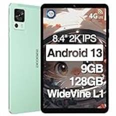 DOOGEE T20 mini Android 13-surfplatta, 2,3K 8,4-tums pekplatta, 13 MP Octa Core 9 GB+128 Gb/1 TB 5060 mAh, TÜV-certifikat, Widevine L1, ultratunn ansiktsupplåsning surfplatta