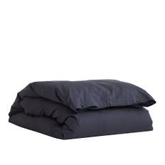 Tekla - Percale - Påslakan Singel, 150 x 210 cm, Ash Black - Påslakan - Svart