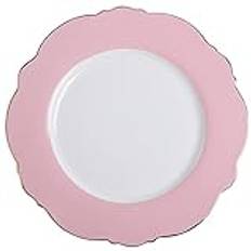 ABNMJKI Mattallrik Golden Edge Tray Dinner Polka Dot Ceramic Dessert Plate (Color : 1)