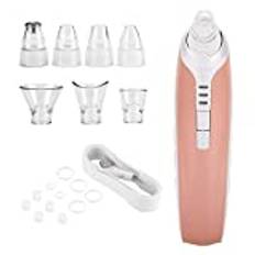 Electric Blackhead Remover, 7 in 1 Vacuum Facial Care Cupping Massage Pore Cleaner Sucker Acne Remover Device (Rose Gold)