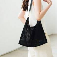 A Solid Color Hollow Shoulder Bag, Handbag, Tote Bag, Vest Bag, Shopping Bag, Large Capacity Can Be Used To Go To School, Shopping, Commuting, Dating,