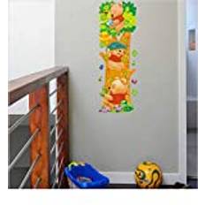 Nalle Puh höjddiagram för barn väggklistermärke väggdekor art deco hem väggdekor dekoration dekaler babyrum