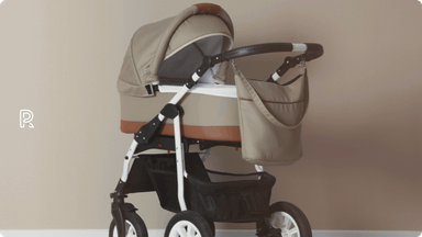 Barnvagnstillbehör: Skötväska, regnskydd, sittdyna, organizer och solskydd