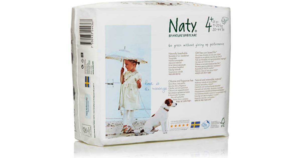 Naty Eco Nappies Size 4+ Junior • Se priser (1 butiker) »