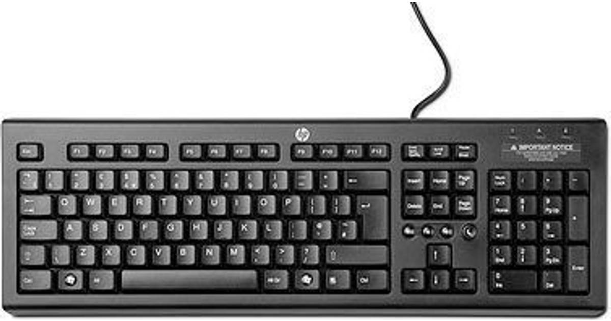 HP Classic Wired Keyboard (2 butiker) • PriceRunner »