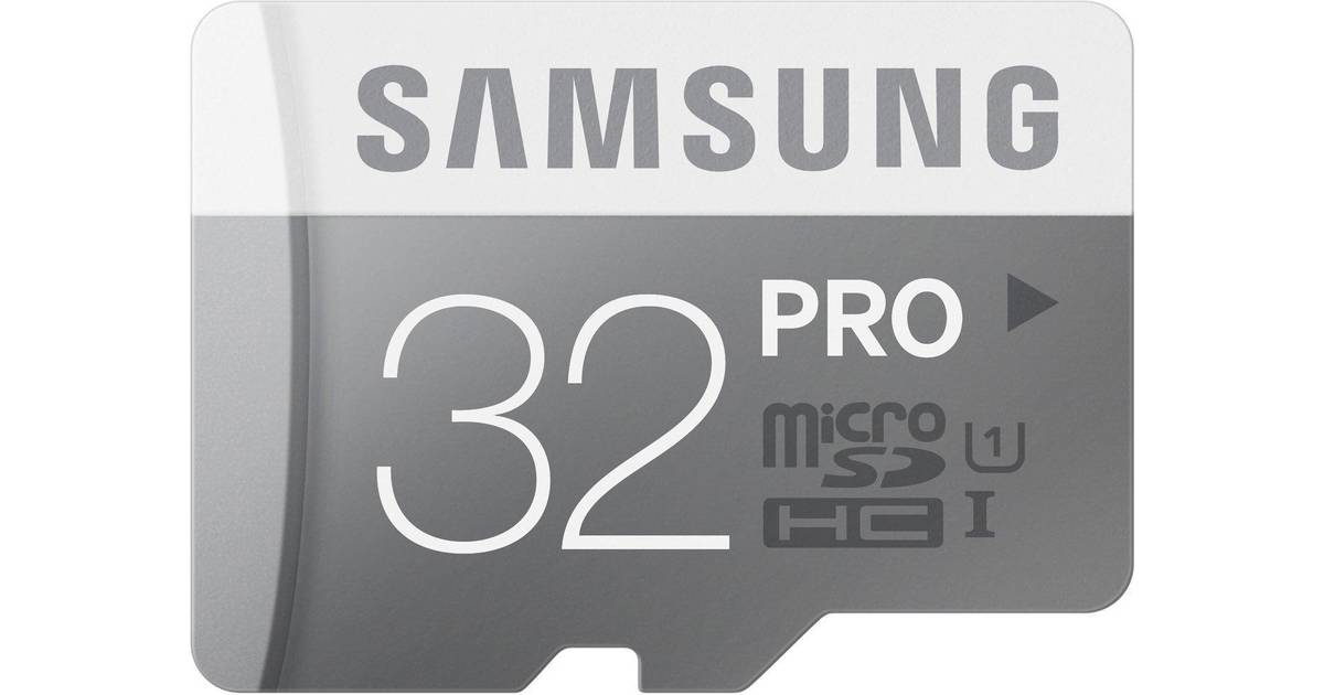 Samsung MicroSDHC Pro 90MB/s 32GB • Se PriceRunner »