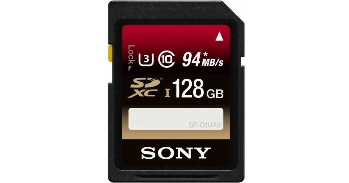 Sony SDXC UHS-I U3 94MB/s 128GB • Se lägsta pris nu