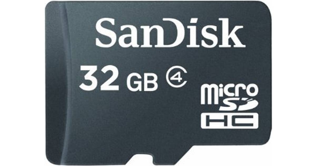 SanDisk MicroSDHC Class 4 32GB • Se lägsta pris (29 butiker)