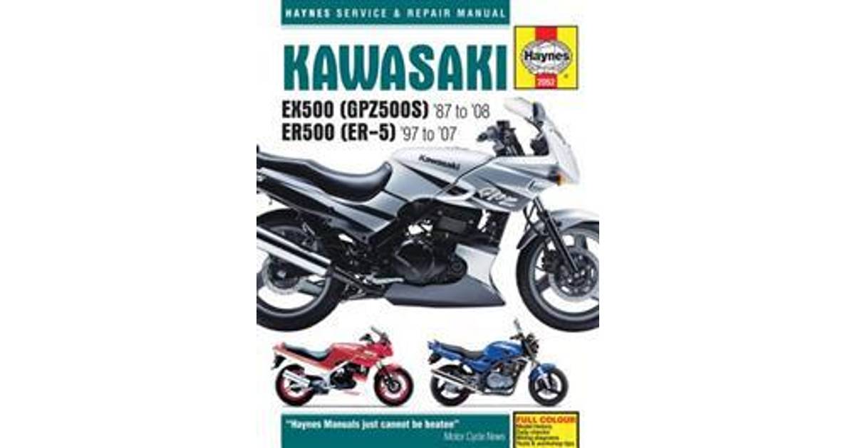 Haynes Kawasaki EX & ER500 (GPZ500S) '87 to '08 ER500 (ER-5) '97 to '07  Service and Repair Manual (Pocket, 2016) • Se priser »