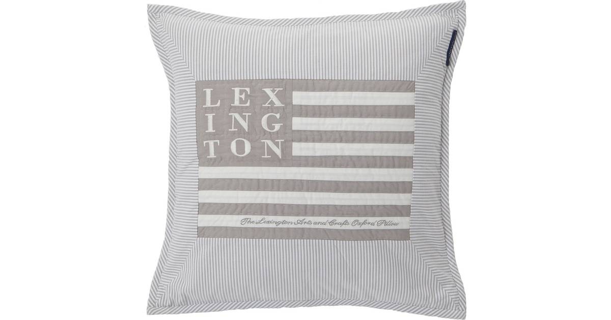 Lexington Logo Art & Crafts Kuddöverdrag Grey/White (50x50cm) • Pris »