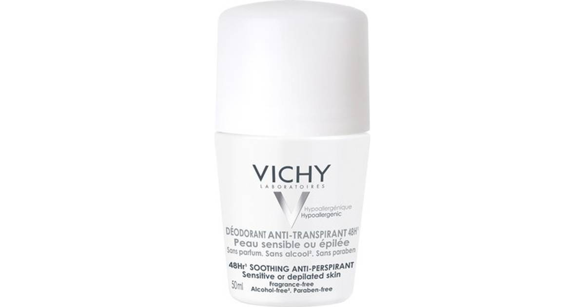 Vichy 48Hr Soothing Anti Perspirant Deo Roll On 50ml • Se priser »